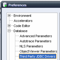 Third party JDBC drivers toevoegen aan SQL Developer